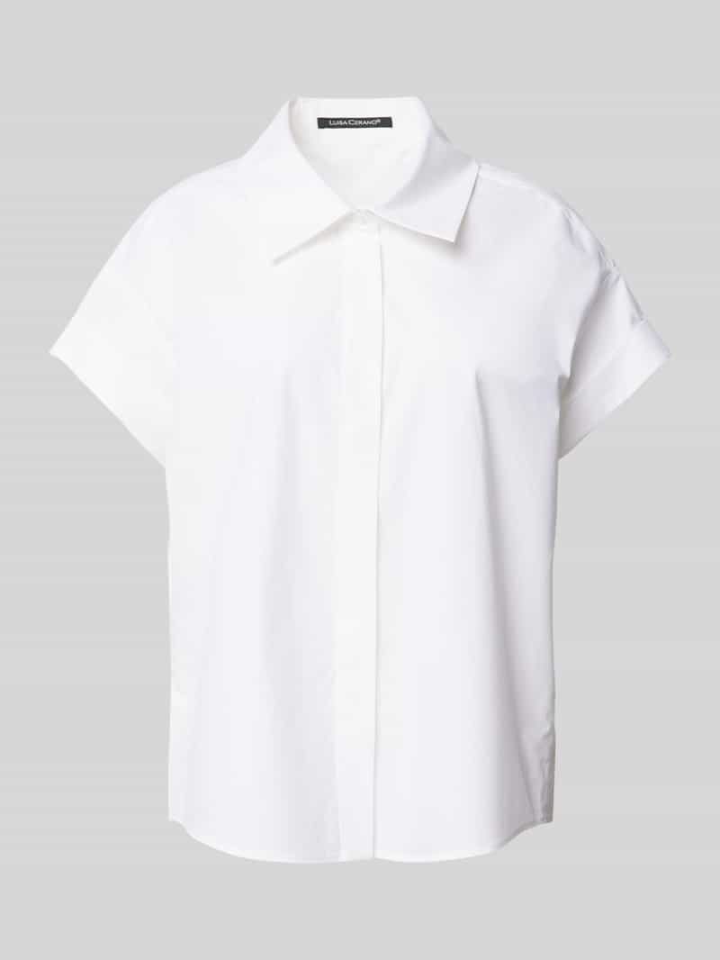 LUISA CERANO Regular fit overhemdblouse met kapmouwen