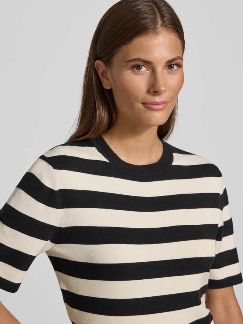 GUIDO MARIA KRETSCHMER WOMAN Gebreid shirt van viscosemix met ronde hals