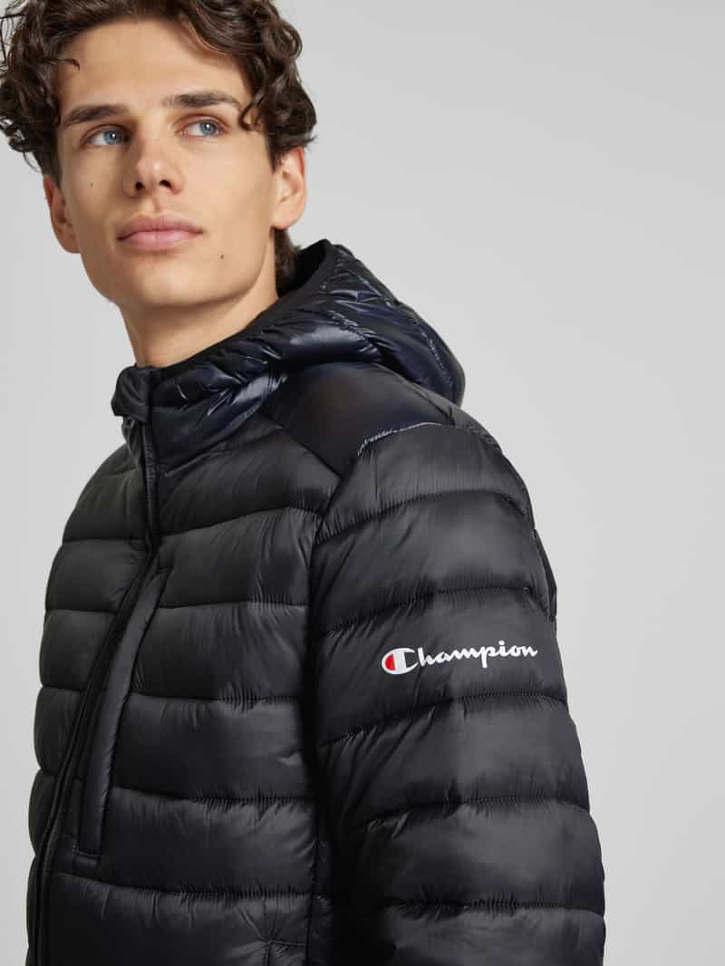 Champion Gewatteerd jack met labelprint