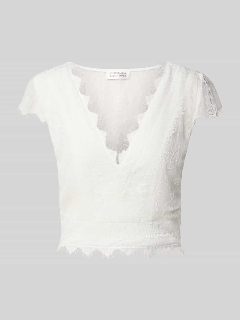 GUIDO MARIA KRETSCHMER WOMAN Top met etskanteffect model 'Esme'