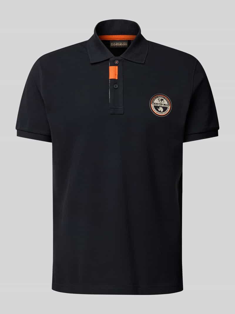Napapijri Regular fit poloshirt met labelstitching model 'CLANIS'