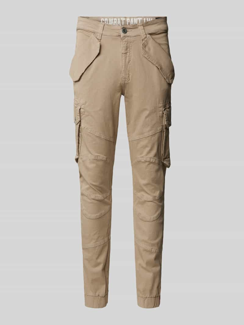 Alpha industries Tapered fit cargobroek met klepzakken, model 'COMBAT PANT'