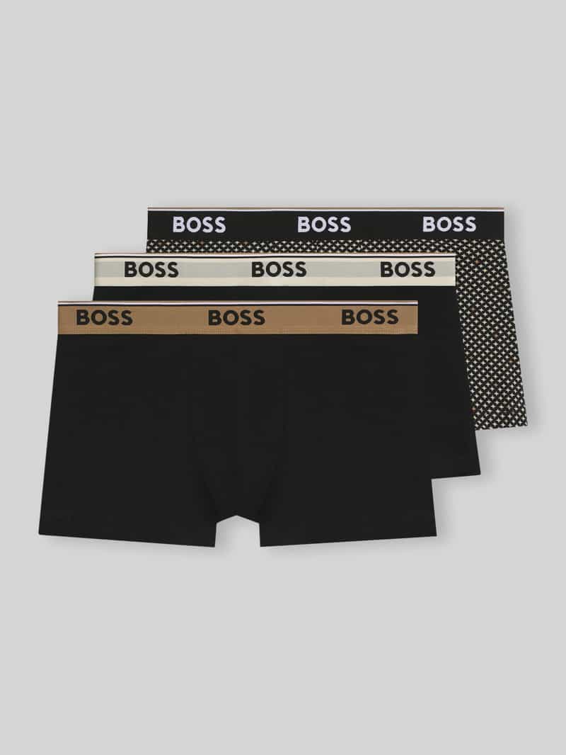 Boss Boxershort van katoenmix in set van 3 model 'Power'