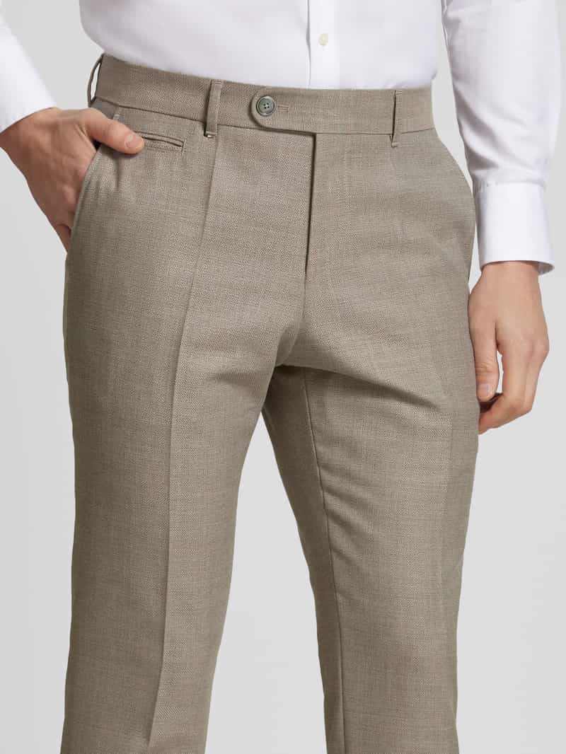 Boss Regular fit pantalon met persplooien