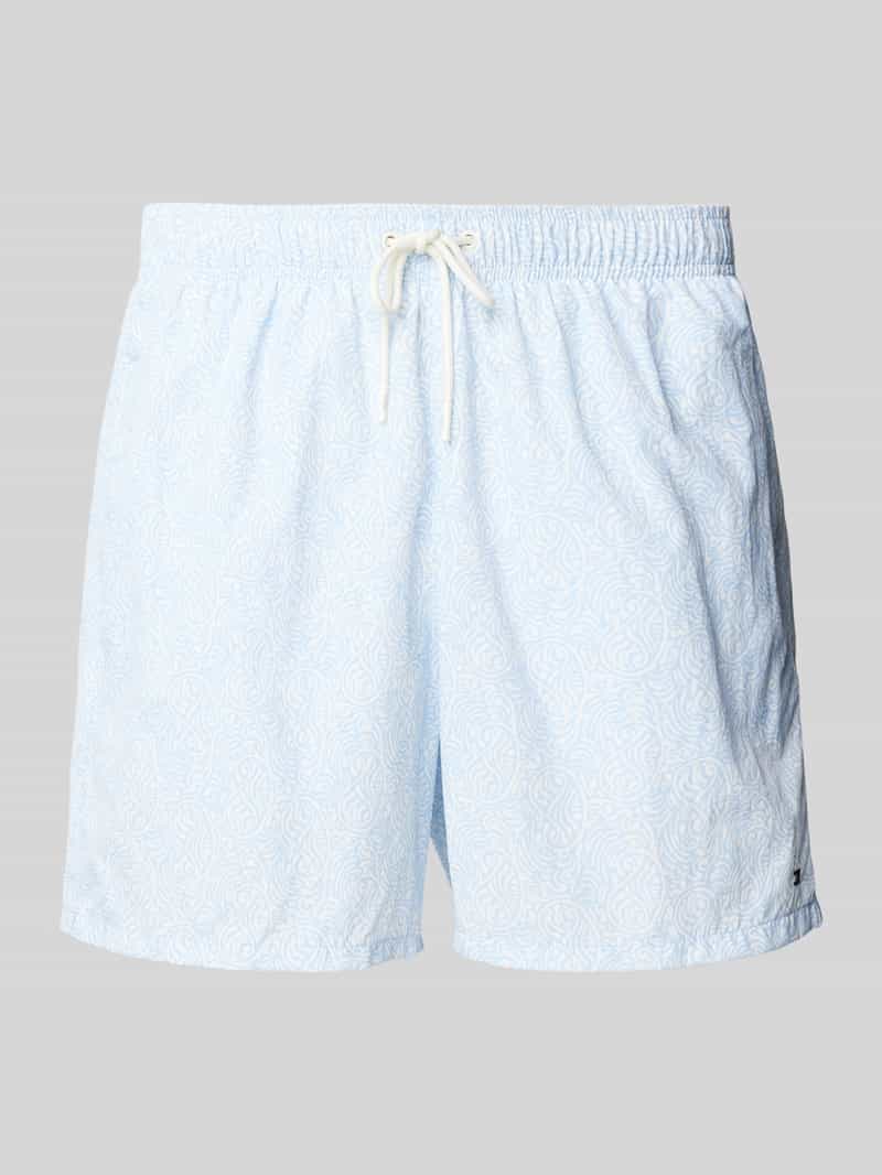 Tommy Hilfiger Regular fit zwembroek met all-over motief