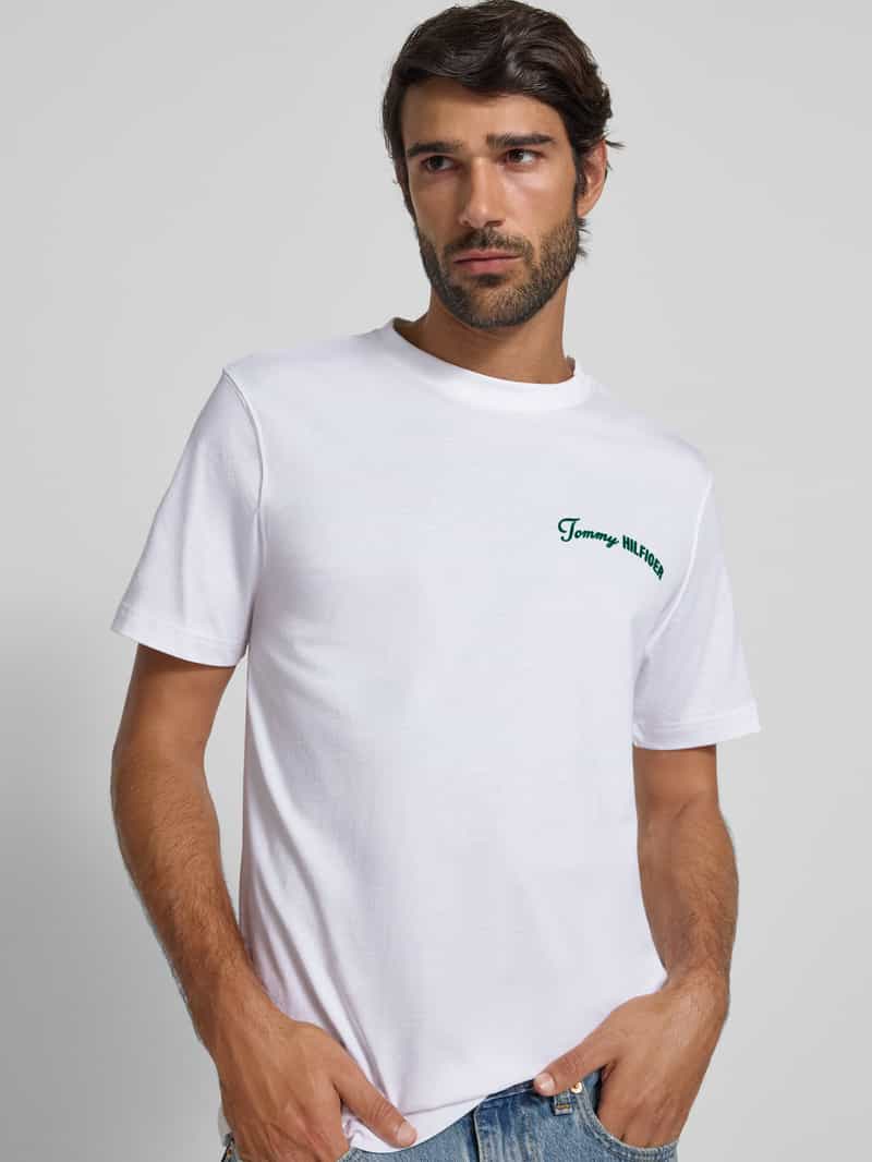 Tommy Hilfiger Regular fit T-shirt van puur katoen