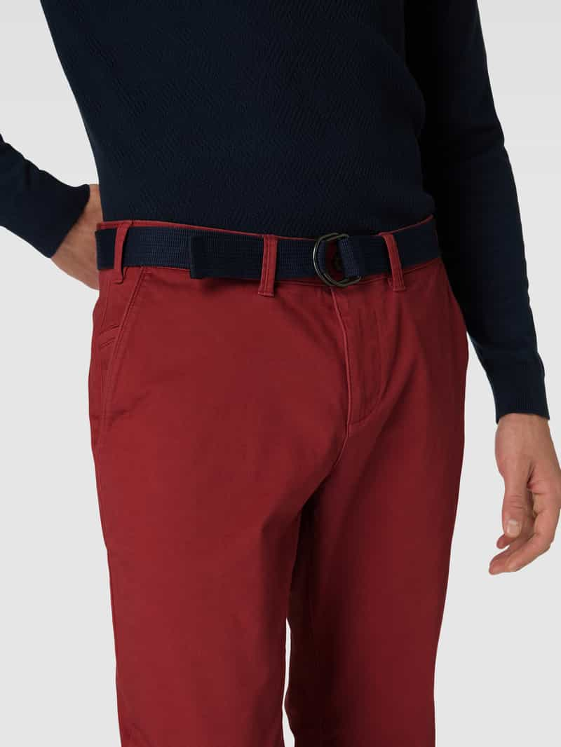 MCNEAL Slim fit chino met riem