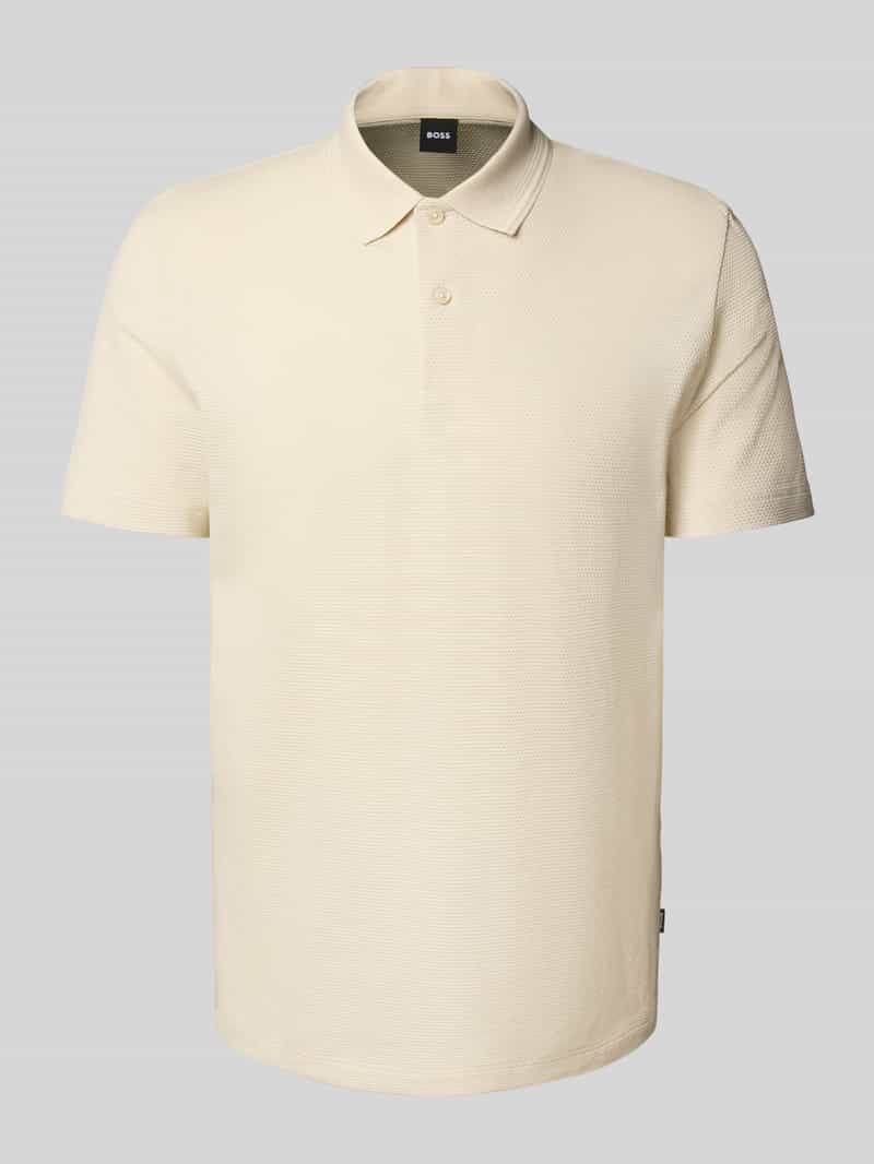 Boss Regular fit poloshirt van katoenmix