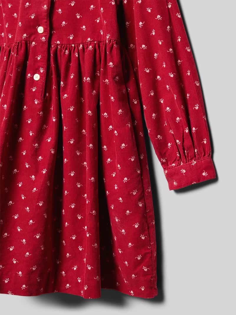 Polo Ralph Lauren Kids Overhemdjurk van fijne corduroy met platte kraag