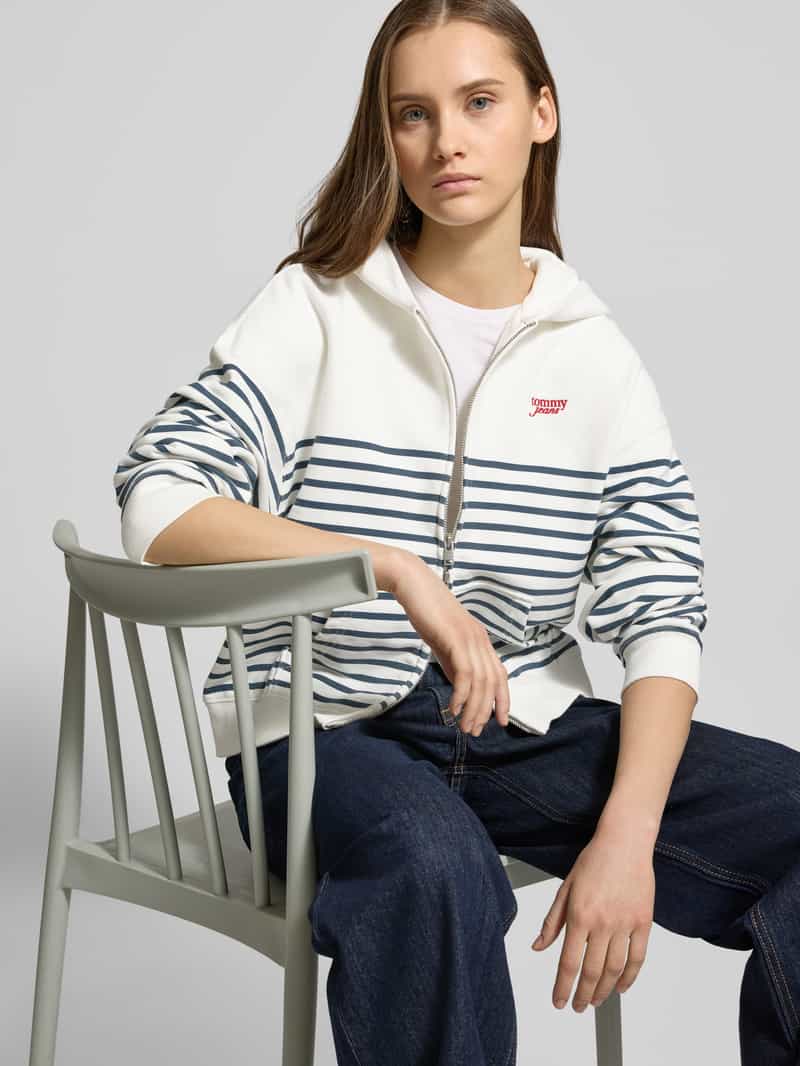 Tommy Jeans Sweatjack met labelstitching