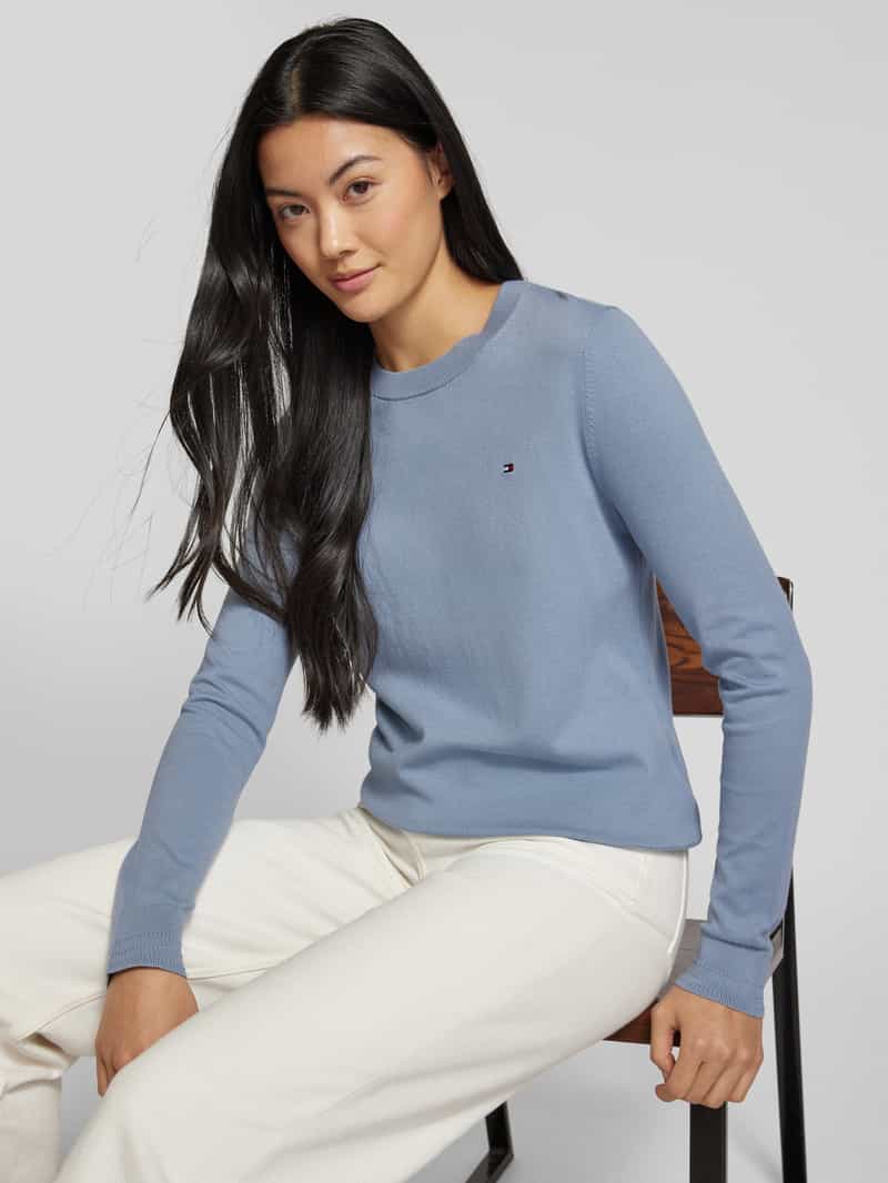 Tommy Hilfiger Gebreide pullover met logostitching