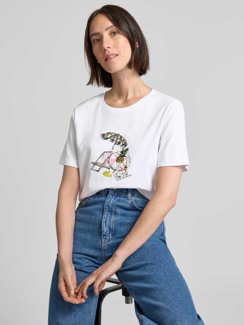 Marc Cain T-shirt met motiefprint