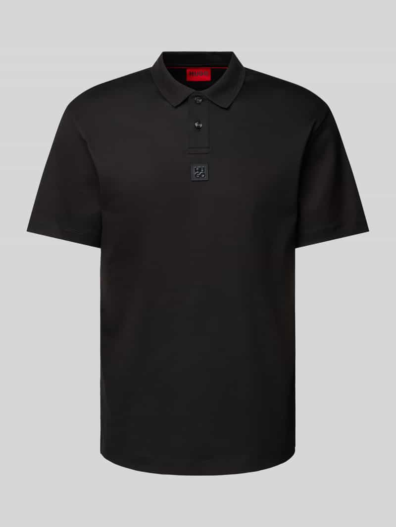 HUGO Regular fit poloshirt met labelbadge, model 'Deabono'