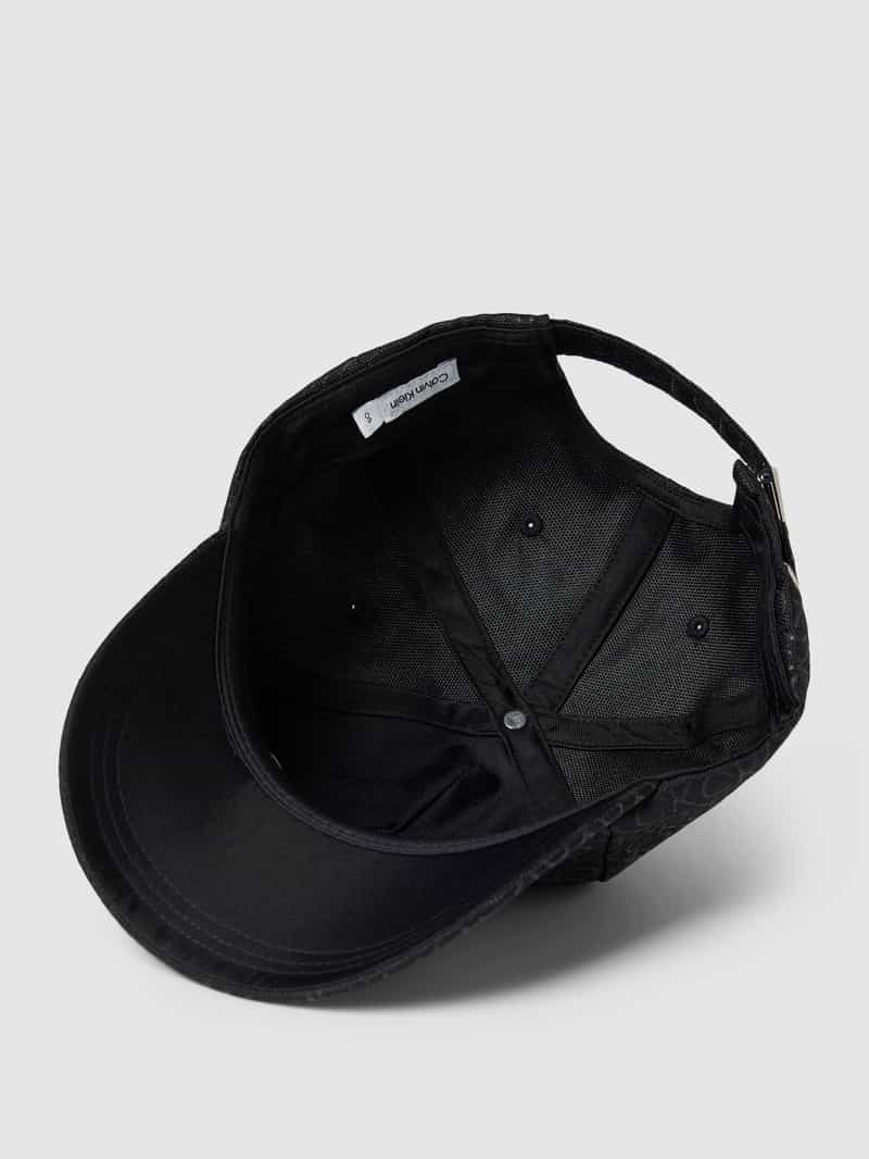 CK Calvin Klein Baseballpet met all-over labelprint model 'MONOGRAM'