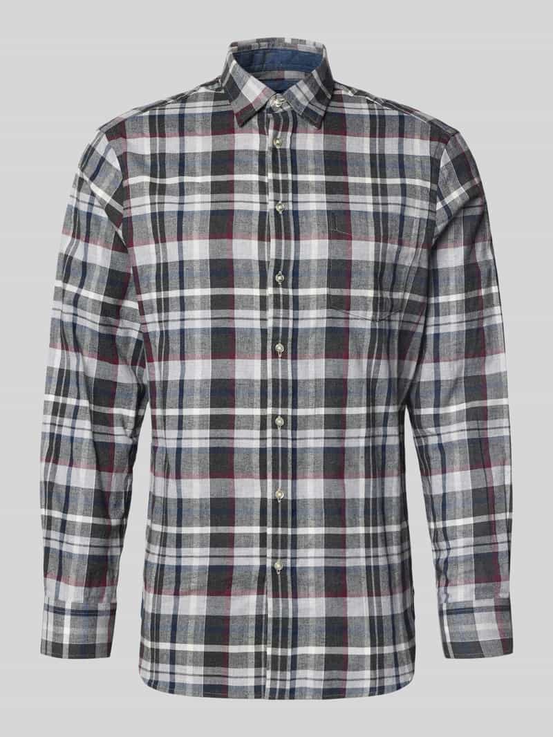 Christian Berg Men Regular fit vrijetijdsoverhemd met kentkraag