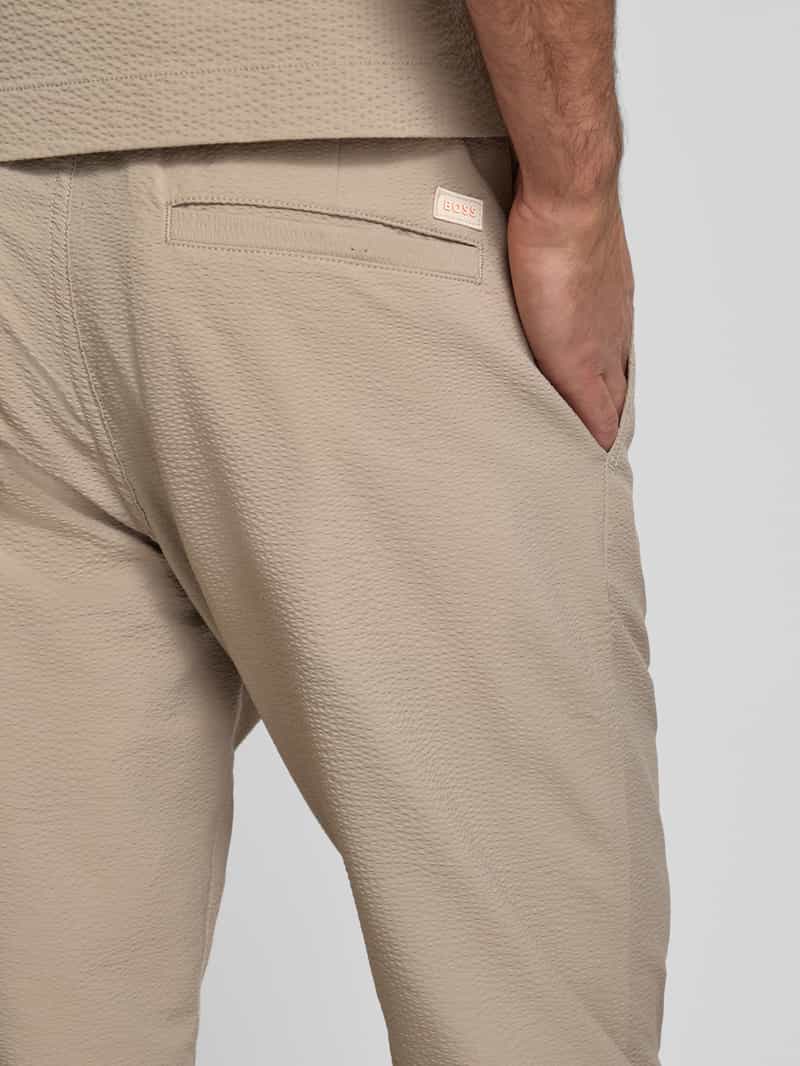 Boss Orange Tapered fit chino met structuurmotief