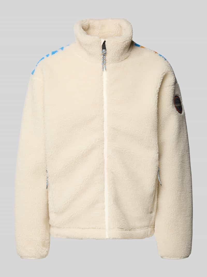 Napapijri Fleecejack met opstaande kraag en ritssluiting model 'T-FIEMME'