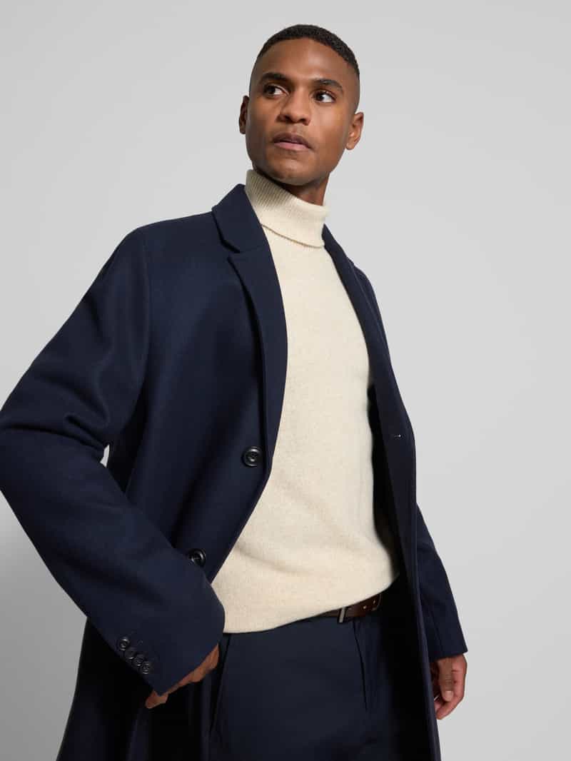 HUGO Regular fit lange jas van wolmix model 'MALTE'