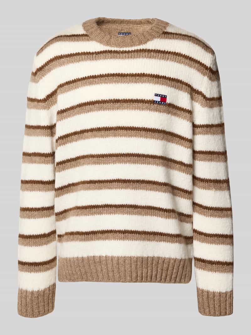 Tommy Jeans Regular fit gebreide pullover met alpaca