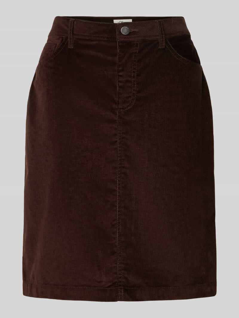 s.Oliver RED LABEL Uitlopende minirok met katoen