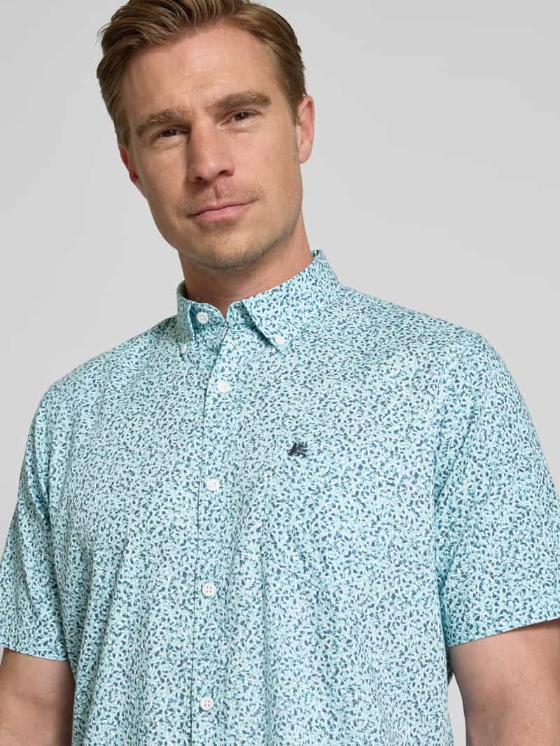 Lerros Regular fit vrijetijdsoverhemd met labelstitching