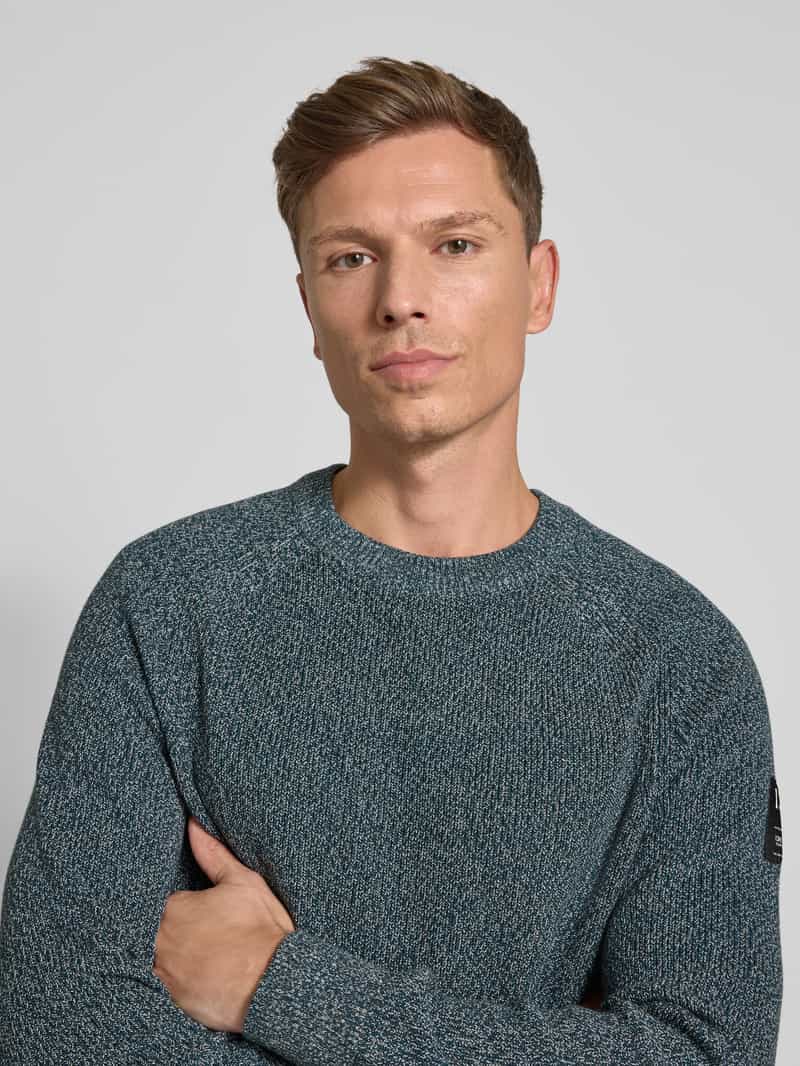 Tom Tailor Denim Regular fit gebreide pullover van zuiver katoen