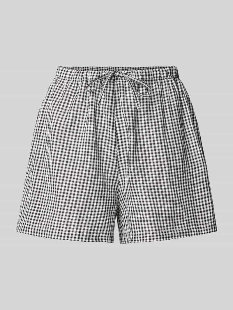 Jake*s Casual Korte pyjamabroek met elastische band en tunnelkoord