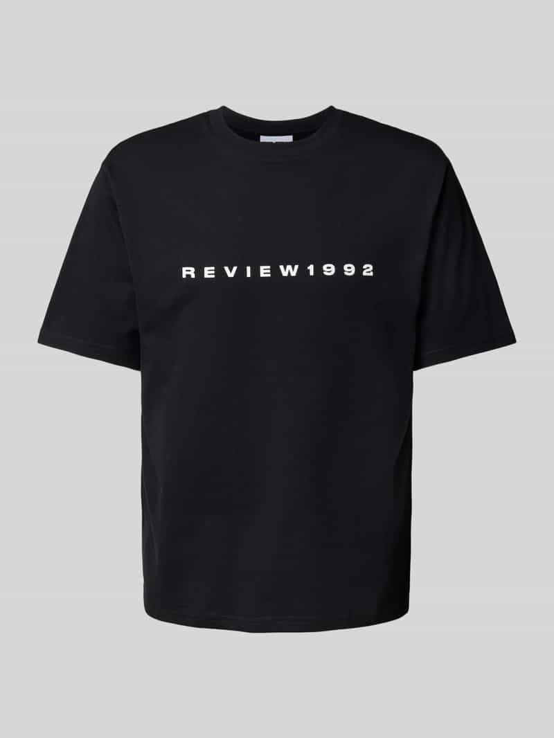 T-shirt met labelprint