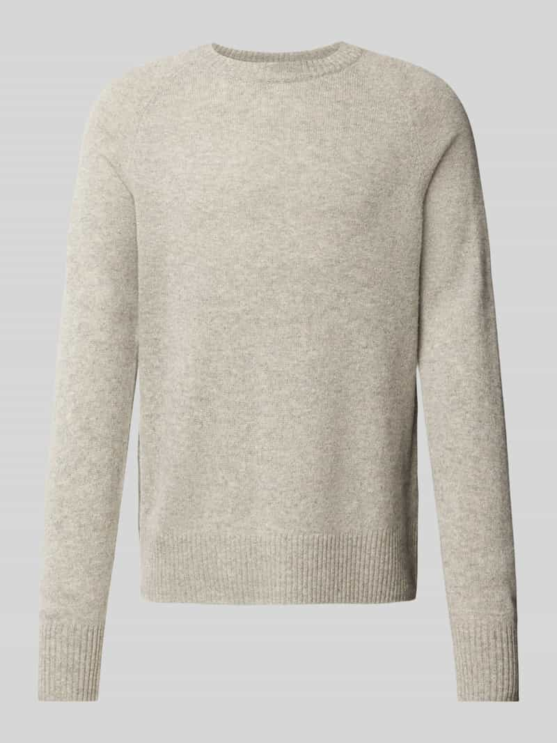 CK Calvin Klein Gebreide pullover van wol met deelnaden, model 'LUXURY'