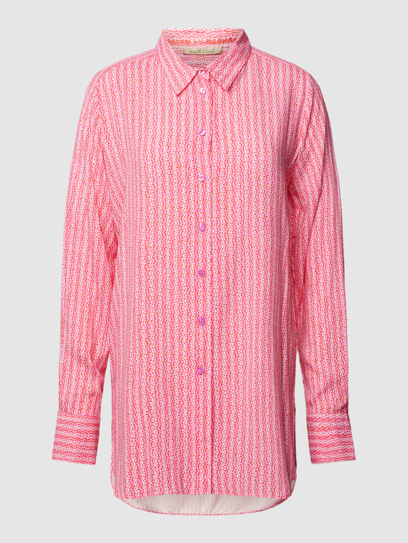 Smith and Soul Overhemdblouse met all-over motief