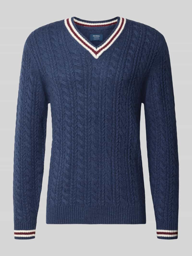 Gebreide pullover met wol