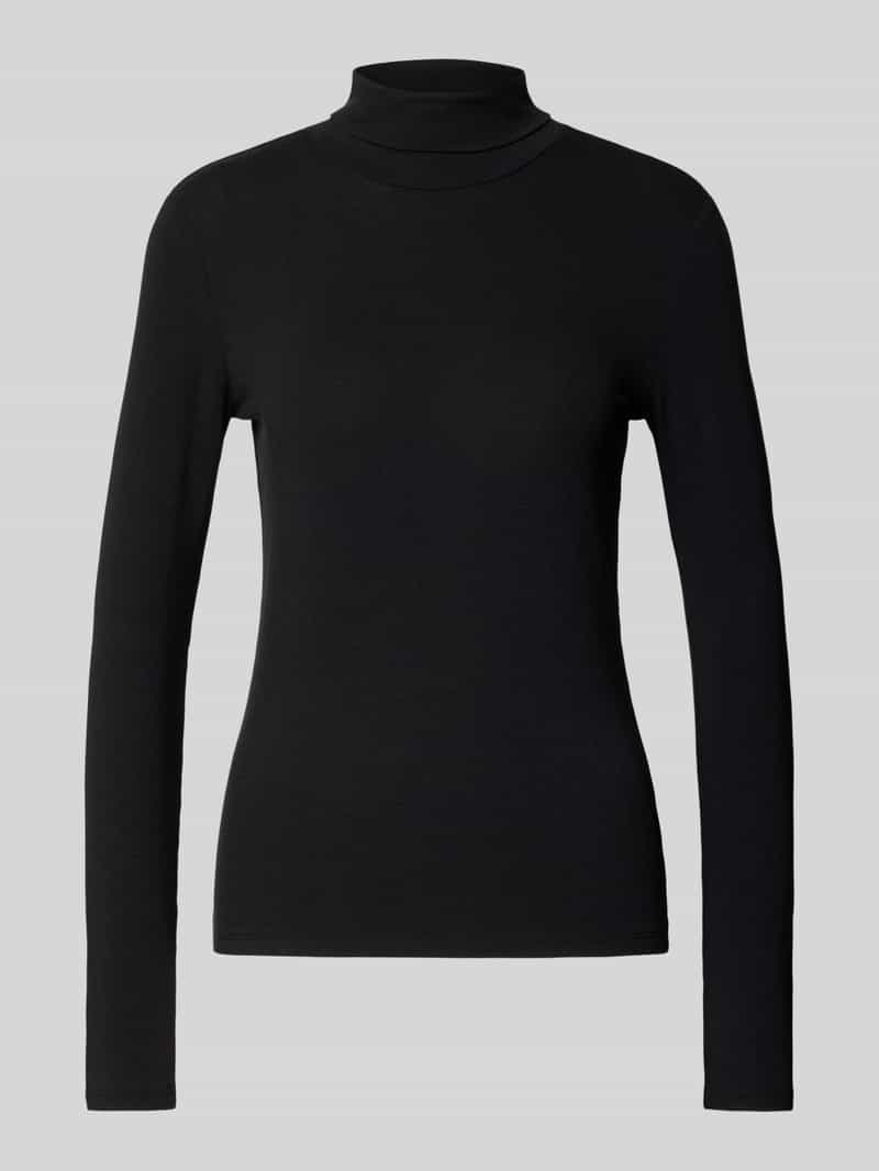 Slim fit col met viscose