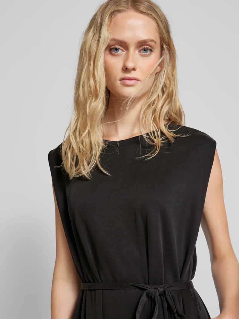 MSCH Copenhagen Knielange jurk met strikceintuur model 'Juniper'