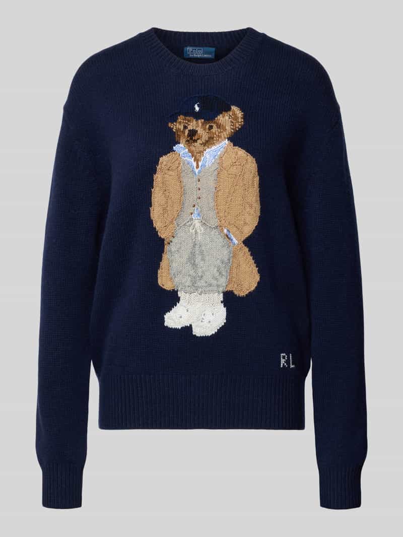 Polo Ralph Lauren Gebreide pullover van een mix van wol en kasjmier