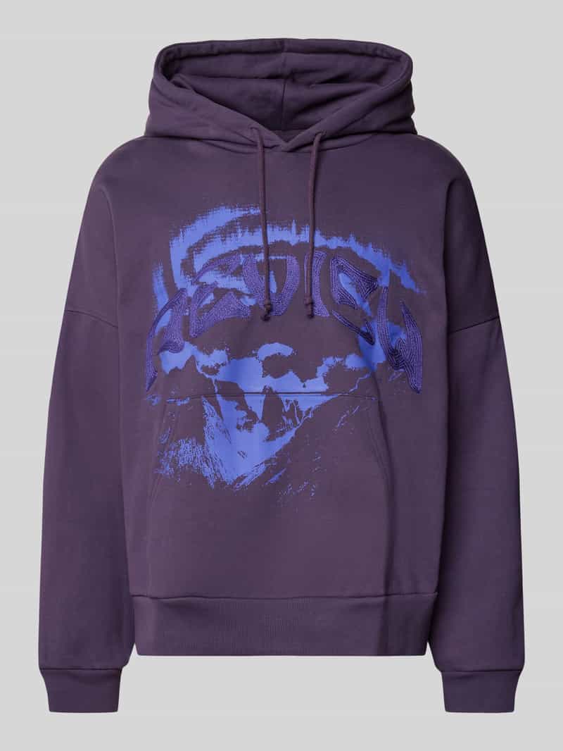 REVIEW Hoodie met labelstitching