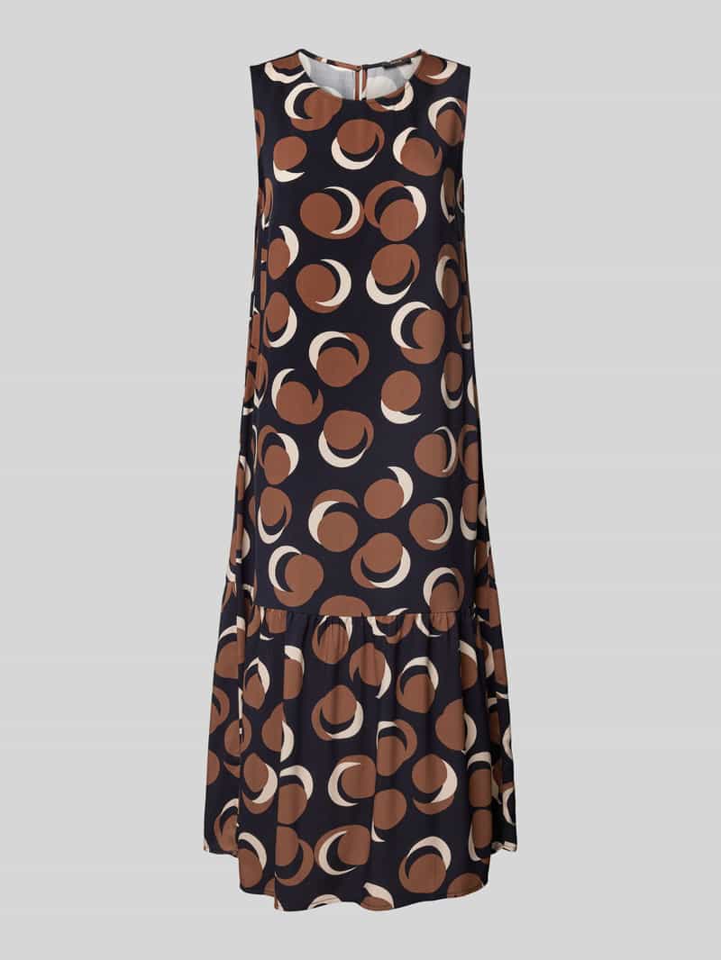 Opus Midi-jurk met volantzoom model 'Wicy city'