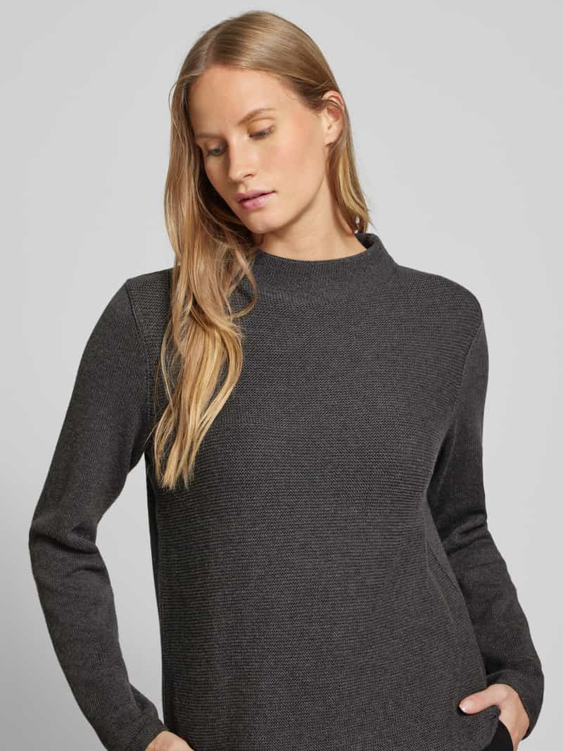 Marc O'Polo Slim fit gebreide pullover van hoogwaardig katoen met fijn averecht tricot