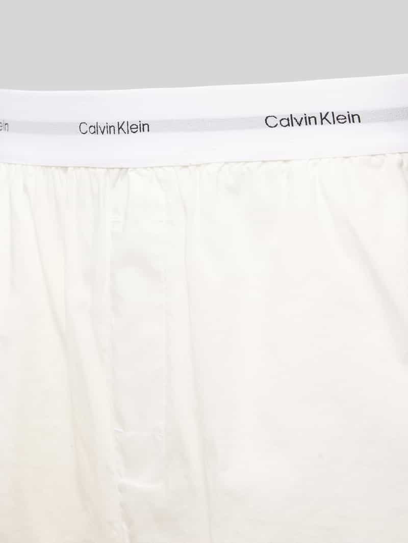 Calvin Klein Underwear Regular fit korte pyjamabroek met elastische band met label