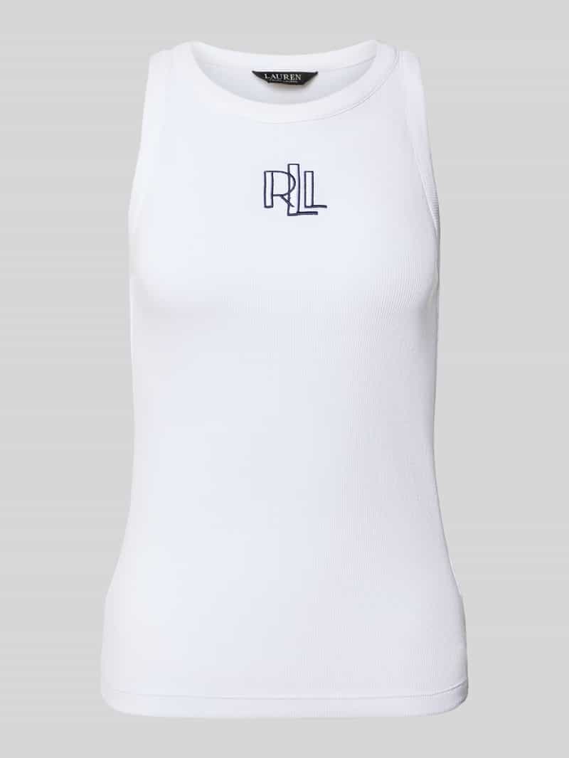 Lauren Ralph Lauren Tanktop met labelstitching model 'TONASHA'