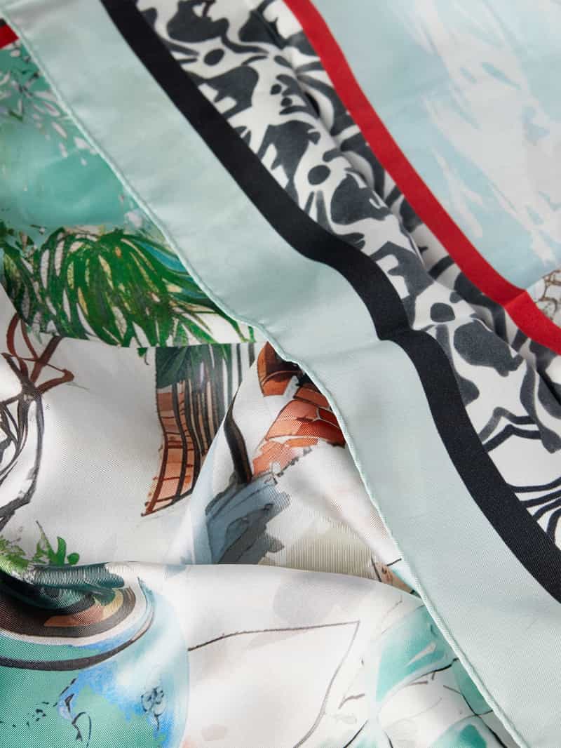 Marc Cain Zijden sjaal in all-over look