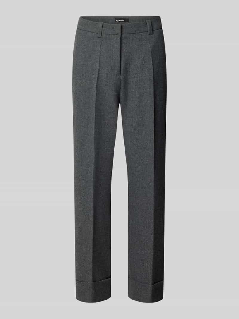 CAMBIO Regular fit stoffen broek met verkorte pasvorm model 'KRYSTAL'