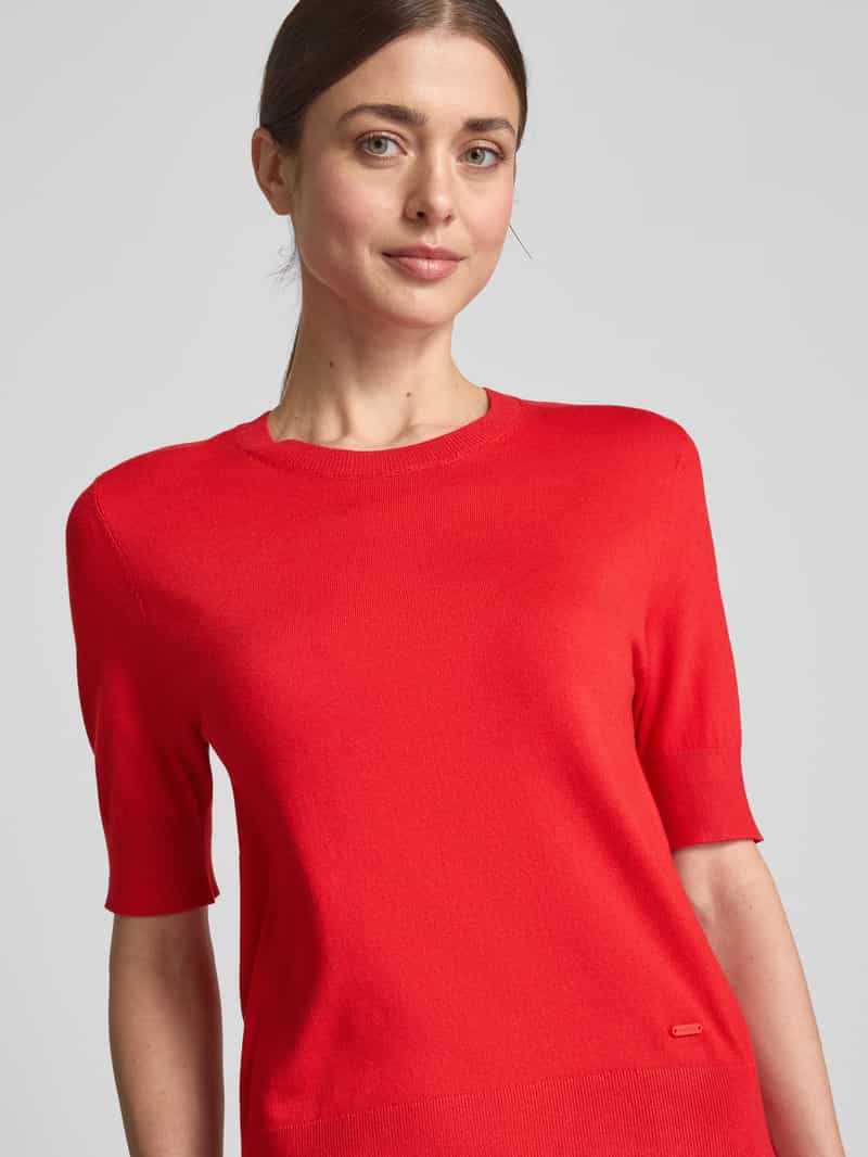 s.Oliver RED LABEL Slim fit gebreide trui van viscosemix