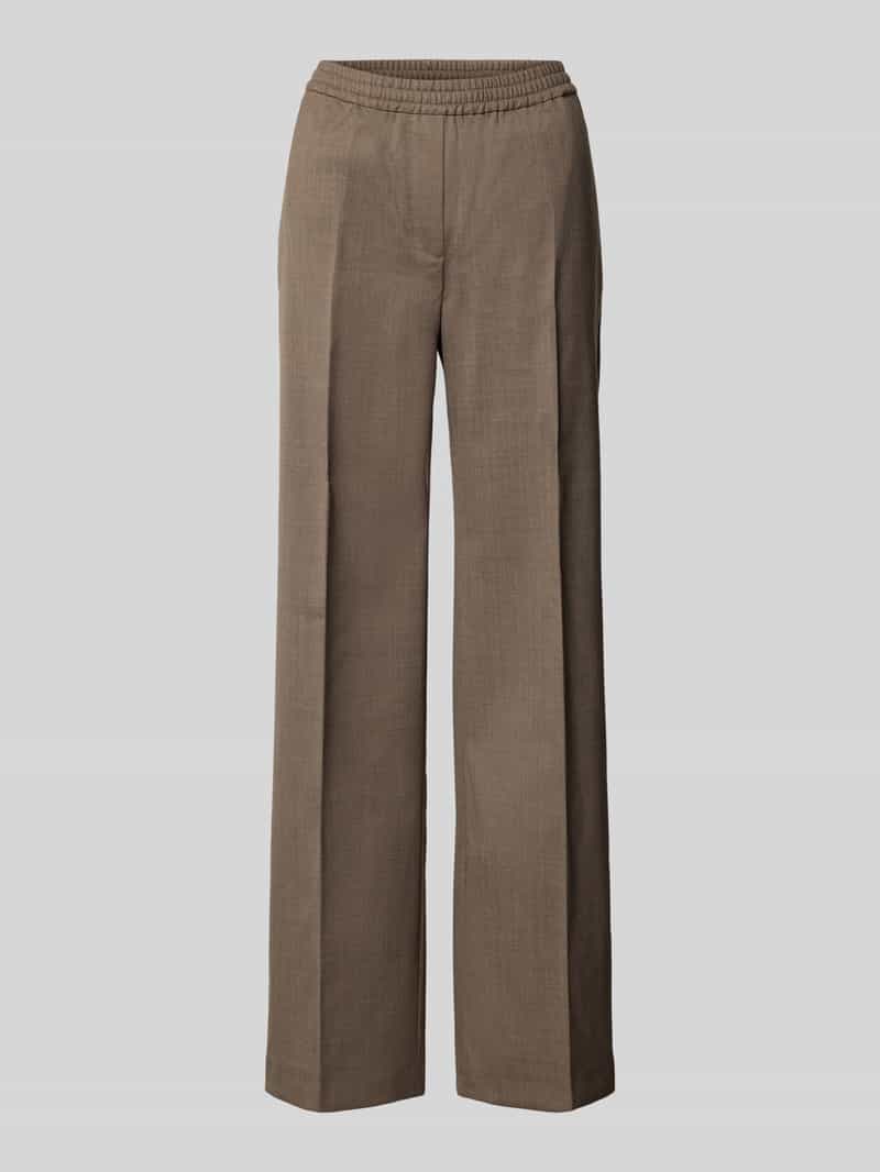 Weekend Max Mara Bandplooibroek met wijd been