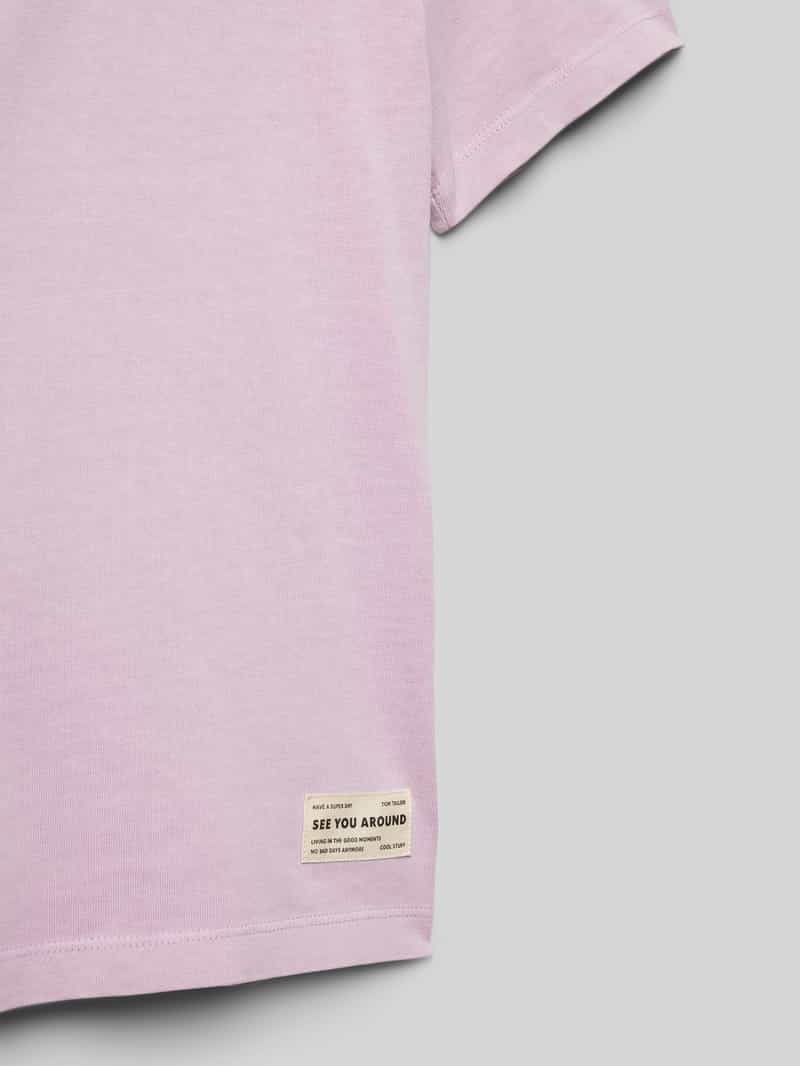 Tom Tailor Oversized T-shirt van katoen met ronde hals
