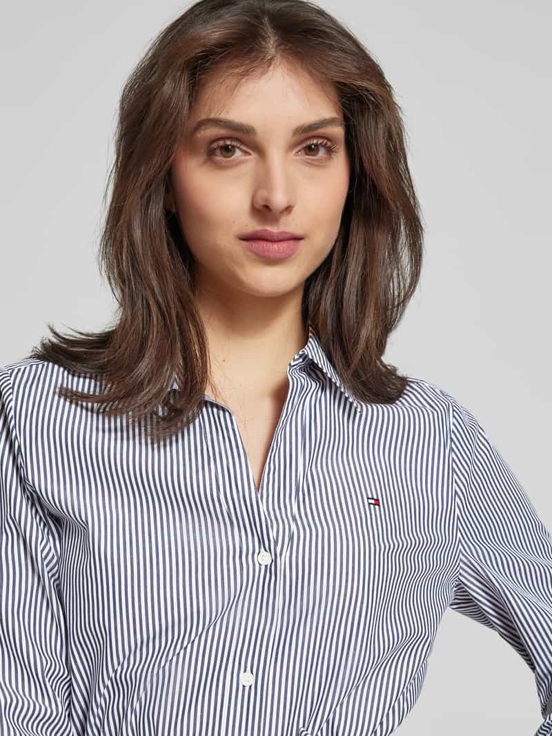 Tommy Hilfiger Oversized overhemdjurk met strikceintuur.
