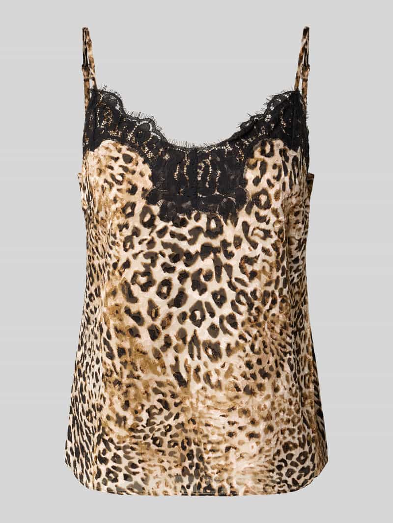 Regular fit top met viscose model 'DANIELLE'