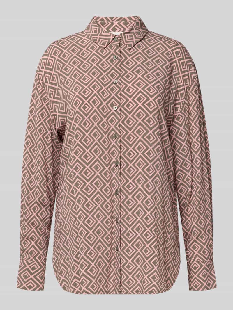 Christian Berg Woman Regular fit overhemdblouse van viscose met grafisch motief