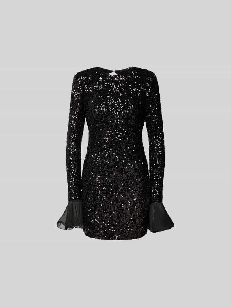 Mini-jurk met ronde hals