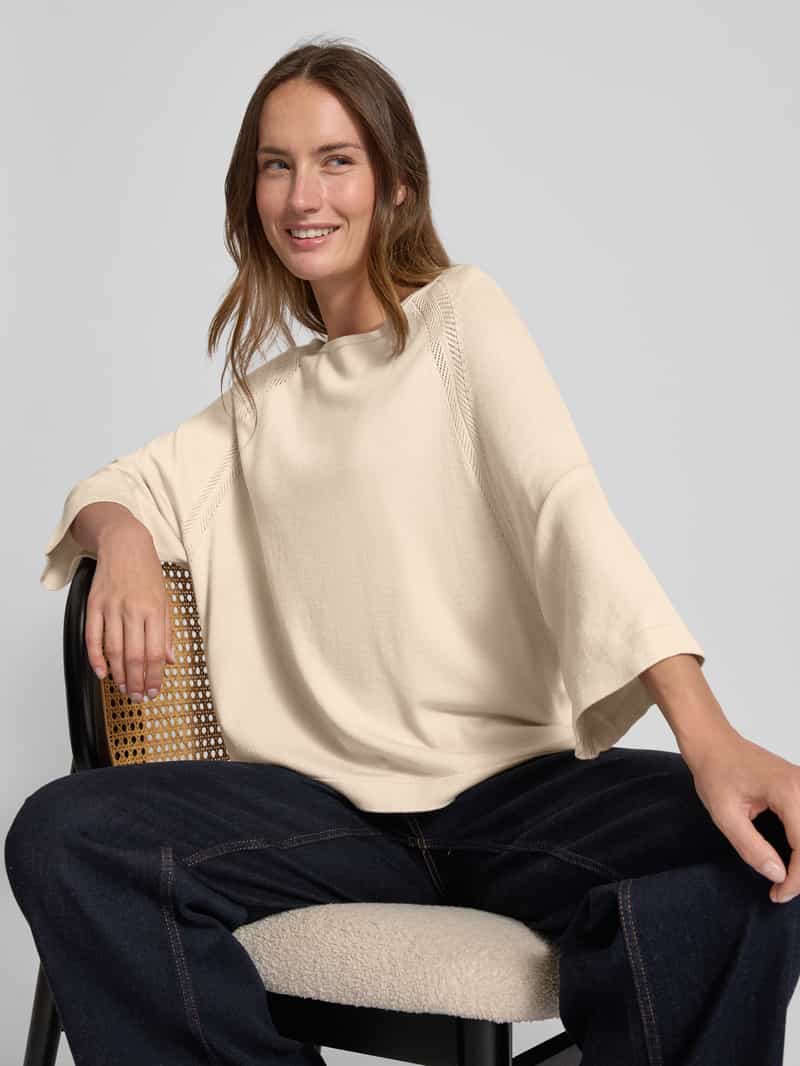 comma Gebreide pullover met ronde hals