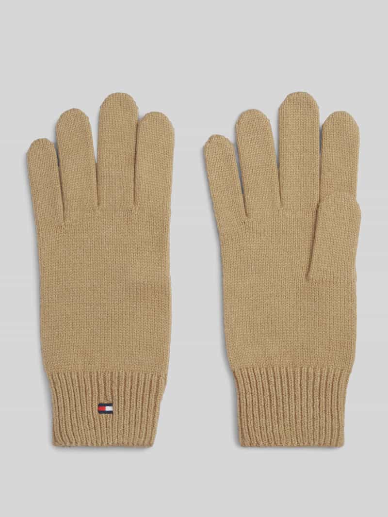 handschoenen van katoenmix met wol